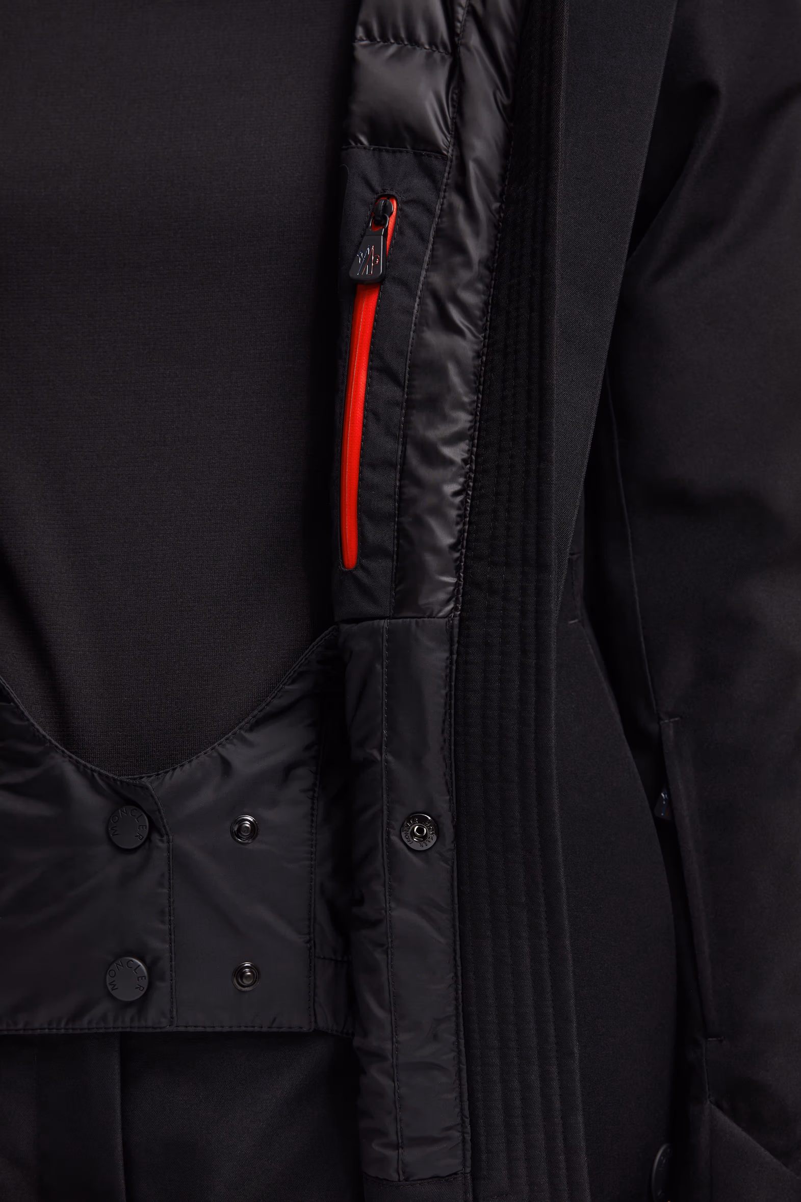 Chaqueta plumífero de esquí Laplance de GORE-TEX con ribete de lana de oveja Mujer Negro Moncler 8